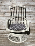 Rattan Swivel Rocking Chair