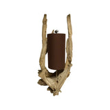 Vintage 1950's Mid Century Gesso Driftwood Lamp