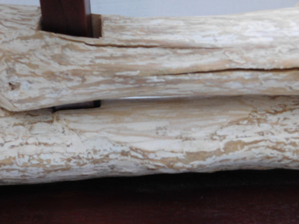 Driftwood Look Double-Light Console Lamp