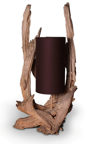 Vintage 1950's Mid Century Gesso Driftwood Lamp