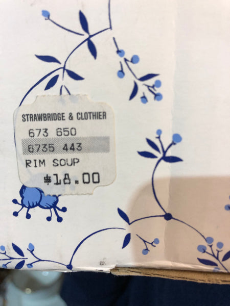 Churchill China Finlandia 9-Inch Rimmed Soup Bowls Set of 4