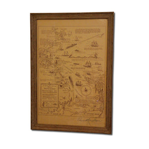 Vintage Nautical Map of Cape Cod