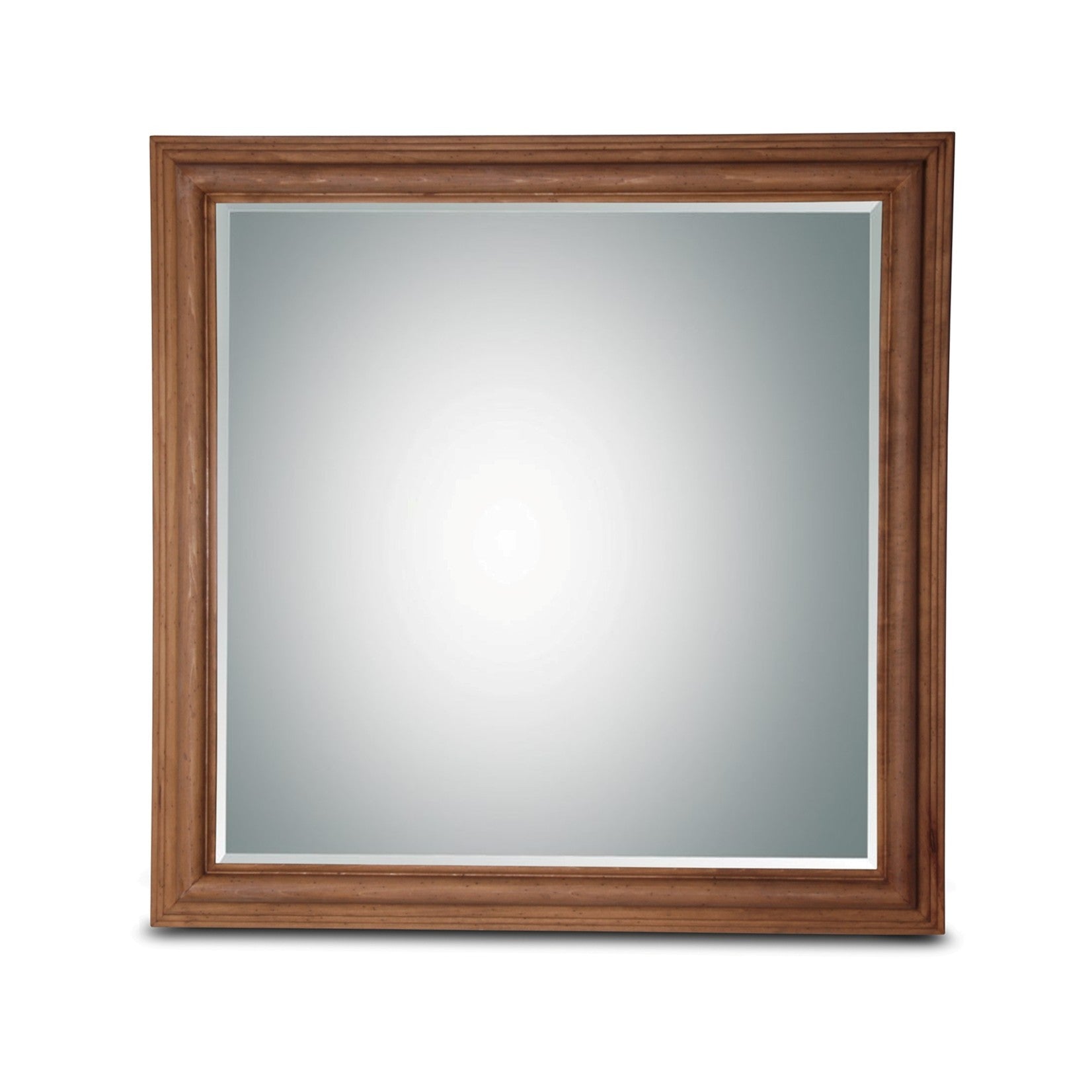 Wood Square Mirror