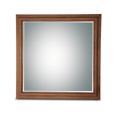 Wood Square Mirror