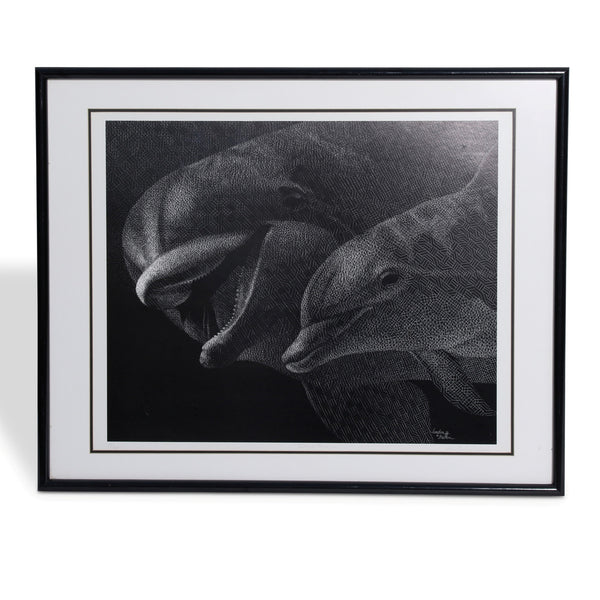 Dolphin Lithograph