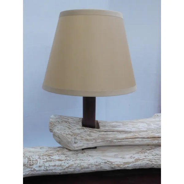 Driftwood Look Double-Light Console Lamp
