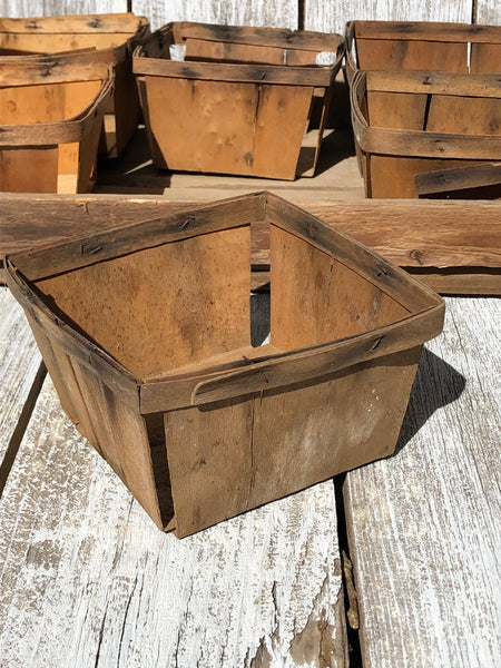 Vintage Berry Baskets with Tote