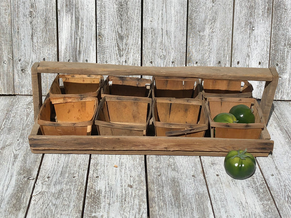 Vintage Berry Baskets with Tote