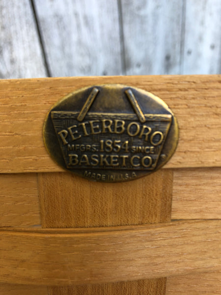 Peterboro Basket with Leather Handles