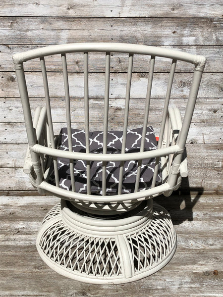 Rattan Swivel Rocking Chair