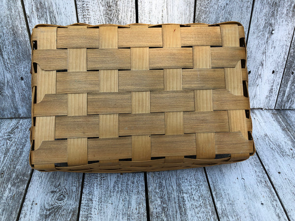 Peterboro Basket with Leather Handles