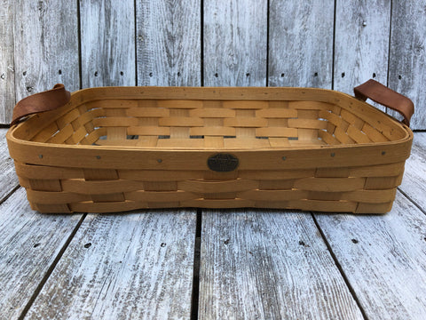 Peterboro Basket with Leather Handles