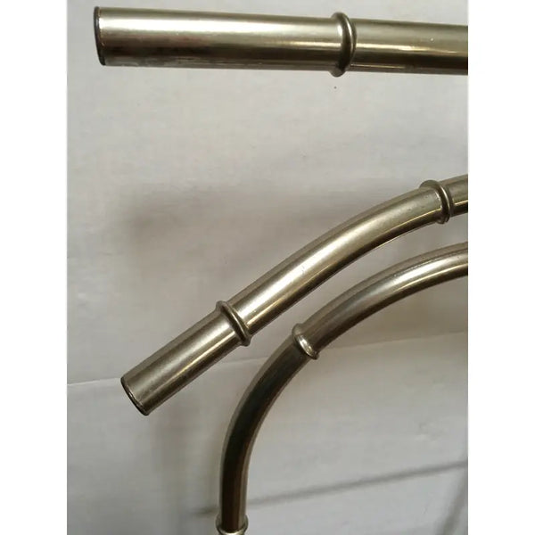 Mid 20th Century Mid-Century Modern Hollywood Regency Faux Bamboo Chrome Valet