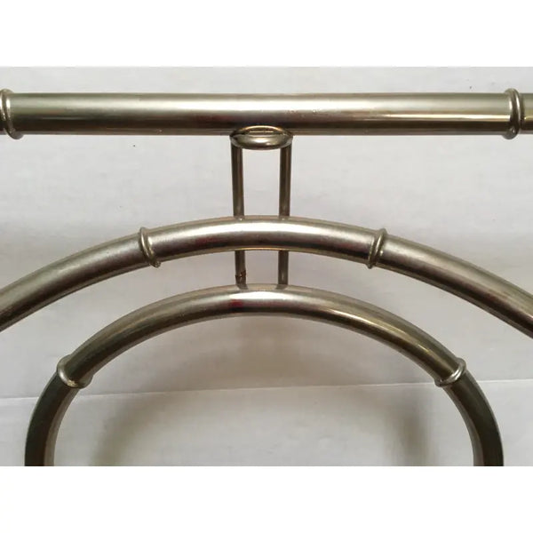 Mid 20th Century Mid-Century Modern Hollywood Regency Faux Bamboo Chrome Valet