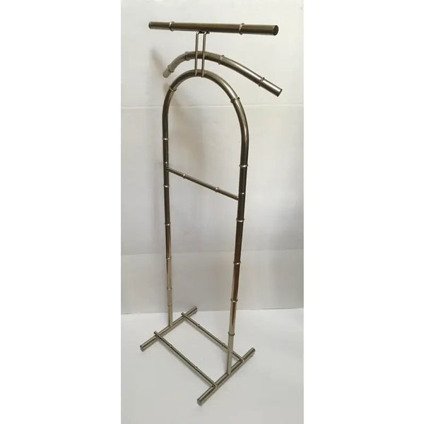 Mid 20th Century Mid-Century Modern Hollywood Regency Faux Bamboo Chrome Valet