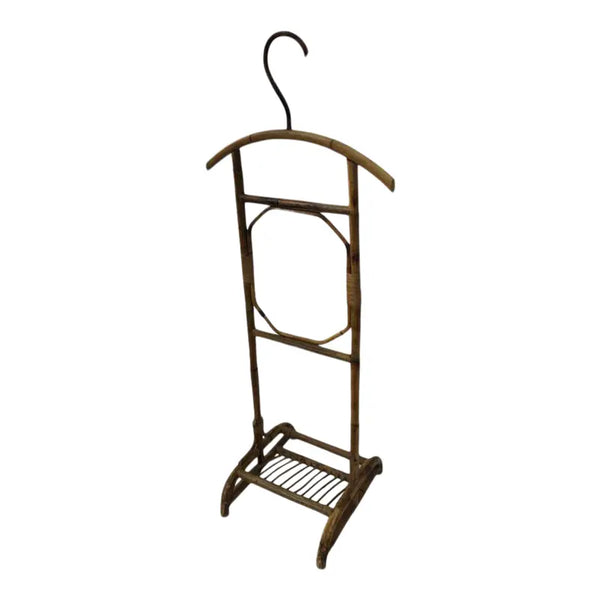 Mid 20th Century Rattan Valet Stand
