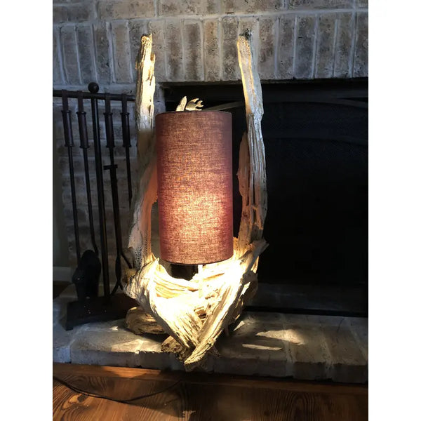 Vintage 1950's Mid Century Gesso Driftwood Lamp
