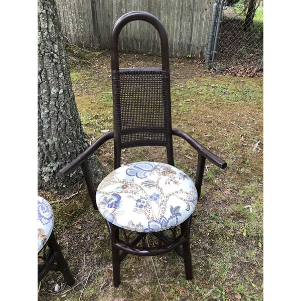 Vintage Collins Rattan Chairs - a Pair