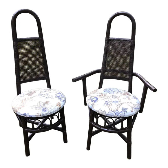 Vintage Collins Rattan Chairs - a Pair