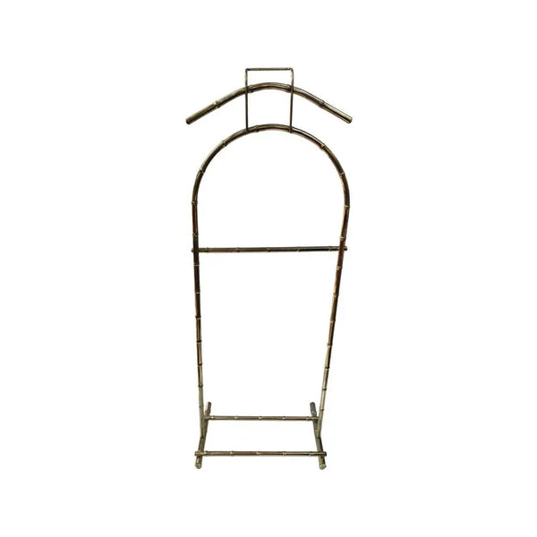 Vintage Faux Bamboo Brass Finish Valet