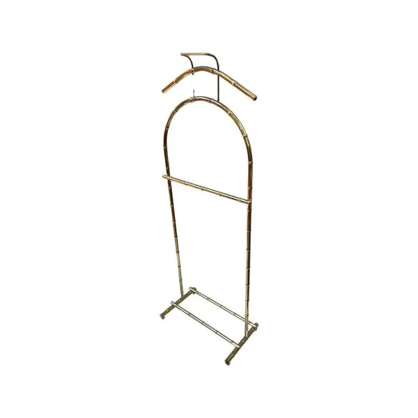 Vintage Faux Bamboo Brass Finish Valet