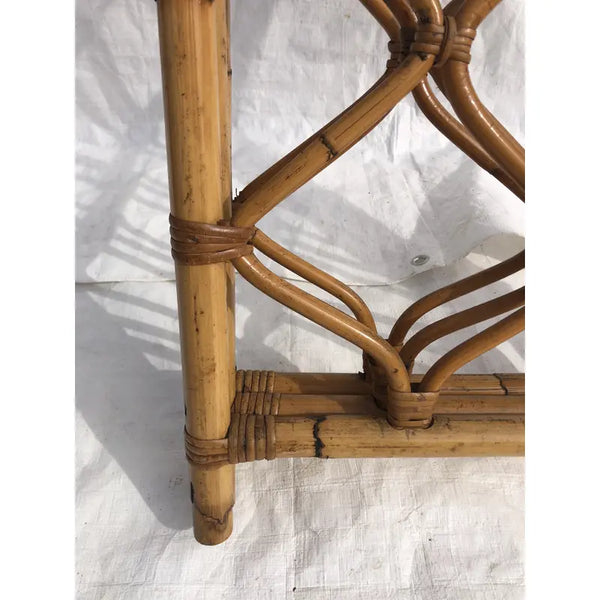 Vintage Rattan Folding Room Divider